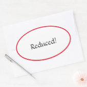 Ovale sticker met korting (Envelop)