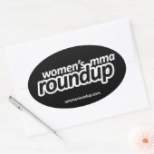 Ovale Sticker MIXED MARTIAL ART Roundup pour femmes (Enveloppe)