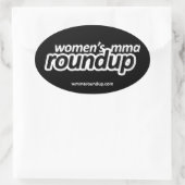 Ovale Sticker MIXED MARTIAL ART Roundup pour femmes (Sac)
