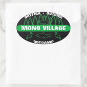 Ovale Sticker Mono Village Survivor Vert (Sac)