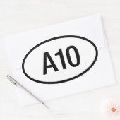 Ovale Sticker moteur Datsun Nissan A10 (Enveloppe)