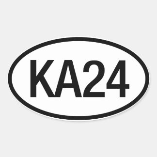 Ovale Sticker moteur Datsun Nissan KA24
