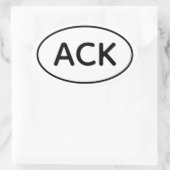 Ovale Sticker Nantucket (Sac)