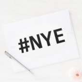 Ovale Sticker #NYE (Enveloppe)