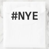Ovale Sticker #NYE (Sac)