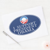 Ovale Sticker Obama (Enveloppe)