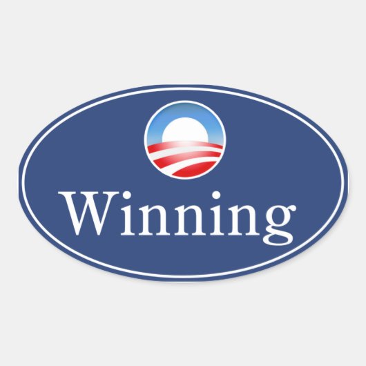 Ovale Sticker Obama (Devant)