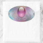 Ovale Sticker OEufs de Pâques (Sac)