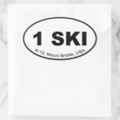 Ovale Sticker One Ski Euro (Sac)