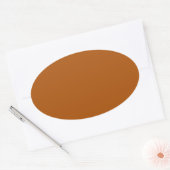 Ovale Sticker orange vif (Enveloppe)