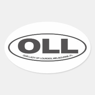 Ovale Sticker Oval de Notre-Dame de Lourdes