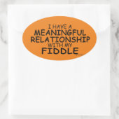 Ovale Sticker Oval Fiddle (Sac)