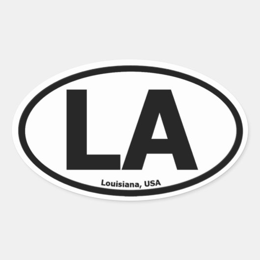 Ovale Sticker Oval Louisiana (Devant)
