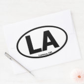 Ovale Sticker Oval Louisiana (Enveloppe)