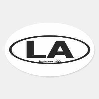 Ovale Sticker Oval Louisiana