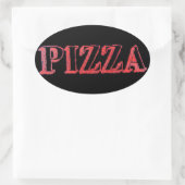 Ovale Sticker Oval Pizza (Sac)