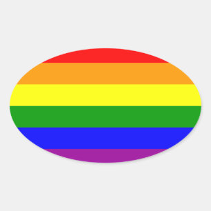 Ovale Sticker Oval pour Gay pride LGBT*