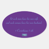 Ovale Sticker Oval (Triangles Violets) RFPMDesigns ©️ 20 (Devant)