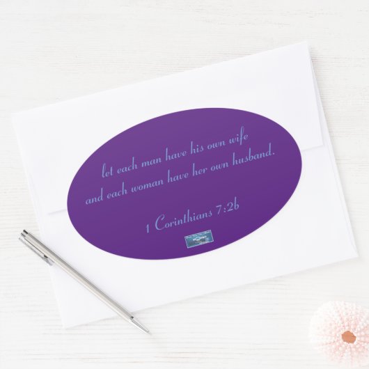 Ovale Sticker Oval (Triangles Violets) RFPMDesigns ©️ 20 (Enveloppe)