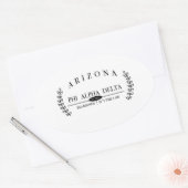 Ovale sticker PAD (Enveloppe)