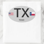 Ovale Sticker pare-chocs de style euro Texas* (Sac)