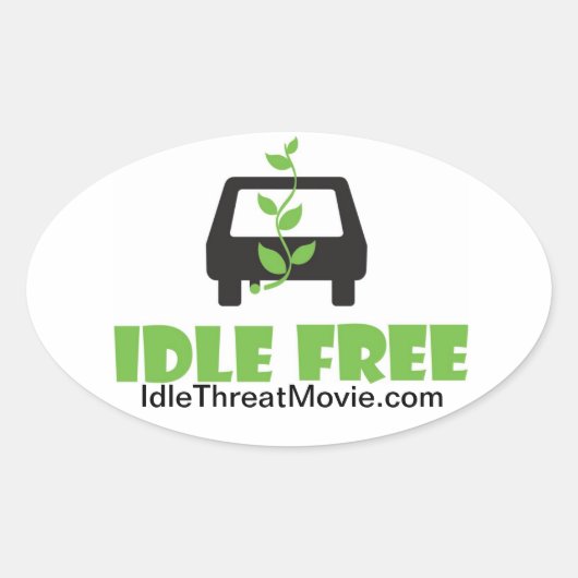 Ovale Sticker pare-chocs sans inactivité (Devant)