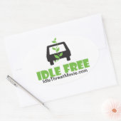 Ovale Sticker pare-chocs sans inactivité (Enveloppe)