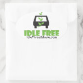 Ovale Sticker pare-chocs sans inactivité (Sac)