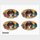 Ovale Sticker Pirate Kilroy Oval (Feuille)