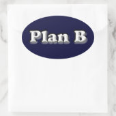 Ovale Sticker Plan B original (Sac)