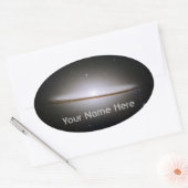 Ovale Sticker plaque Sombrero Galaxy (Enveloppe)