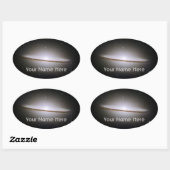 Ovale Sticker plaque Sombrero Galaxy (Feuille)