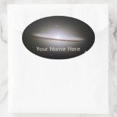 Ovale Sticker plaque Sombrero Galaxy (Sac)