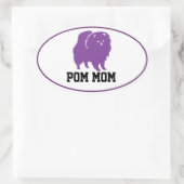 Ovale Sticker - Pom Mom (Tas)
