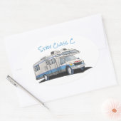 Ovale Sticker pour camping-car de classe C (Enveloppe)
