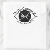 Ovale Sticker pour désobéissance visuelle (Sac)