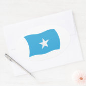 Ovale Sticker pour drapeau somalien (Enveloppe)