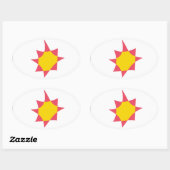 Ovale Sticker pour indicateur novial (Feuille)