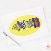 Ovale Sticker pour la coupe de thé (Enveloppe)