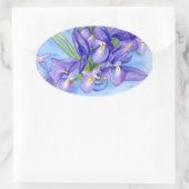 Ovale Sticker pour peinture à la fleur d'Iris (Sac)