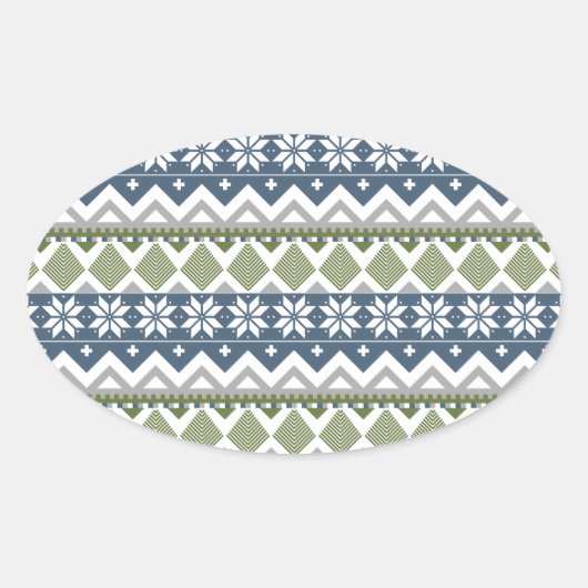 Ovale Sticker pour pull d'hiver (Devant)