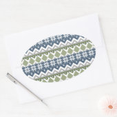 Ovale Sticker pour pull d'hiver (Enveloppe)