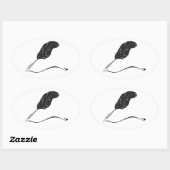 Ovale Sticker pour stylo de recouvrement (Feuille)