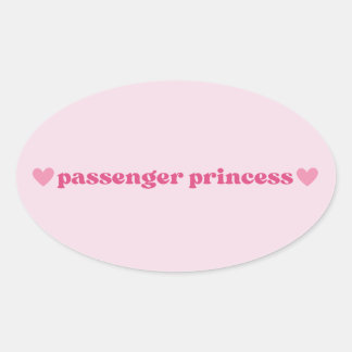 Ovale Sticker Princess - Fun Girl Design