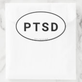 Ovale Sticker PTSD Oval (Sac)