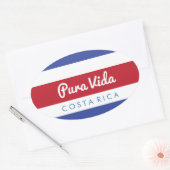 Ovale Sticker Pura Vida Costa Rica (Enveloppe)