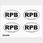 Ovale Sticker Ray-Pec (Feuille)