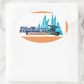 Ovale Sticker RipTurn Snowboard (Sac)