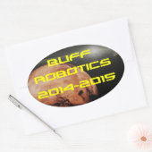 Ovale Sticker Robotique Buff (Enveloppe)