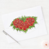 Ovale Sticker rose (Enveloppe)